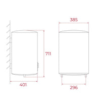 Cargar imagen en el visor de la galería, Dimensiones Termo Teka Aqua 80